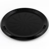 Black Plastic Swirl Round Tray (12") 1 Pc. - Eye-Catching