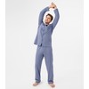 DAVID ARCHY Men's Cotton Sleepwear Button-Down Pajamas Set Mens Sleepwear