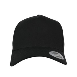 Flexfit Men's 5-Panel Curved Classic Snapback, Men's Cap, Available in Many Different Colours, Sizes One Size, White