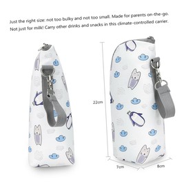 HAPINARY Handy Bottle Bag Insulated Bottle Cooler for Baby Milk Portable Bottle Warmer Travel Baby Bottle Portable Bag for Milk Bottle Child Oxford Cloth Insulation Breast Milk Bag