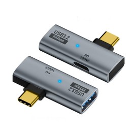 chenyang 2 in 1 USB C to USB 3.2 Adapter with 100W Charging Port, USB C Male to USB 3.2/USB C Female Fast Charging Data Transfer OTG Converter Adapter