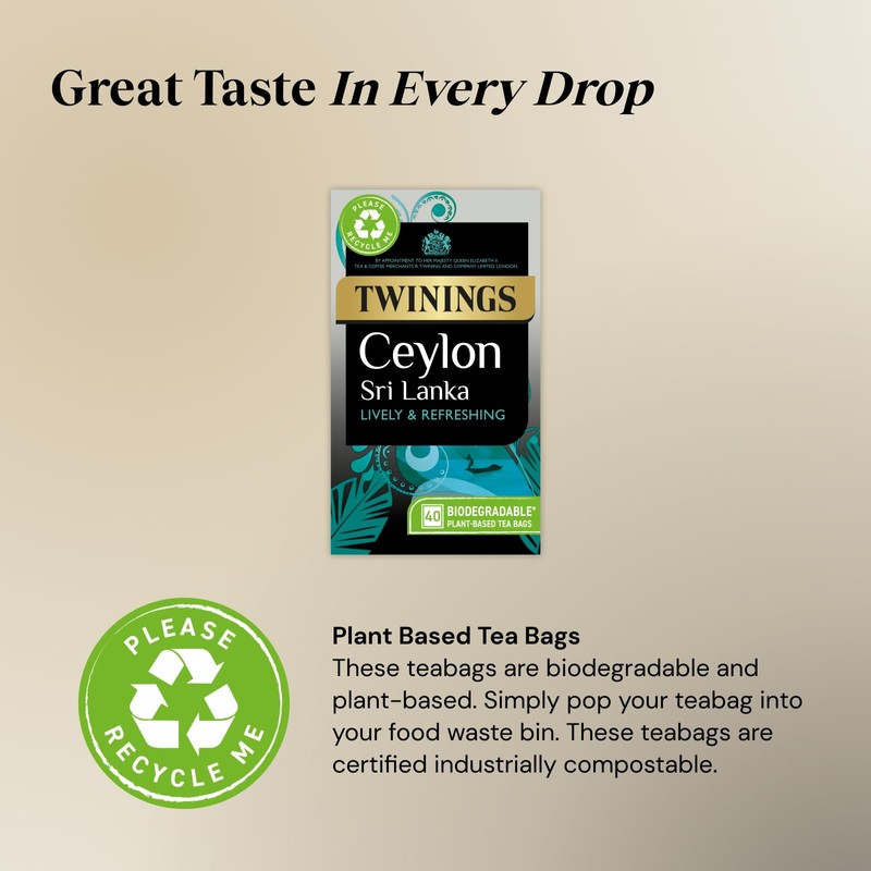 Twinings Ceylon Tea | Lively, Crisp & Refreshing Black Tea