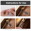 8pcs Zipper Pull Replacements, Zinc Alloy Detachable Replacement Zipper Pull