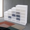 Shoe Storage Box, 24 Pack Plastic Shoe Box Set Foldable