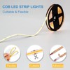 LLTOP COB LED Strip Lights Natural White 4000K, DC24v 16.4ft/5m