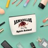 Funny Armadillo Gift for Women Cosmetic Bag Animal Lover Present