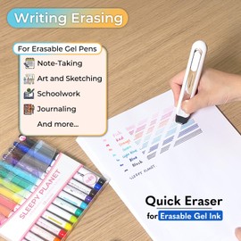 Eraser Pen for Erasable Gel Ink Pen - Multipurpose Use as Thermal Print Eraser, Portable Food Bag Heat Sealer, Foil Quill, and Heat Press