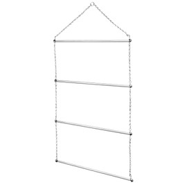 QWORK Horse Blanket Rack - 23.6 x 45.3 in, 2 Pack Heavy Duty Stainless Steel 4-Rail Hanging Storage for Blankets/Towels/Pads/Saddle, Rust-Resistant Organizer for Equestrian Gear