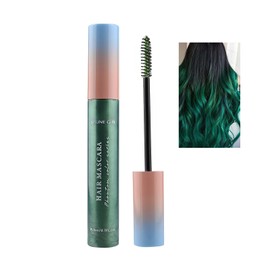 SELINE GIRL Temorary Hair Mascara, 8 Vibrant Colors Temporary Hair Dye, Safe Green Formula, Hair Color for Parties, Music Festivals, Birthdays, Hair Chalk for Kids and Women Not-Greasy #dark green