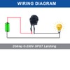 DMWD Waterproof 20A ON-Off Round Rocker Toggle Switch 2 Pins