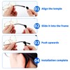 mawmuaw 6 Pairs of Glasses Holders Ear & 3 Pairs