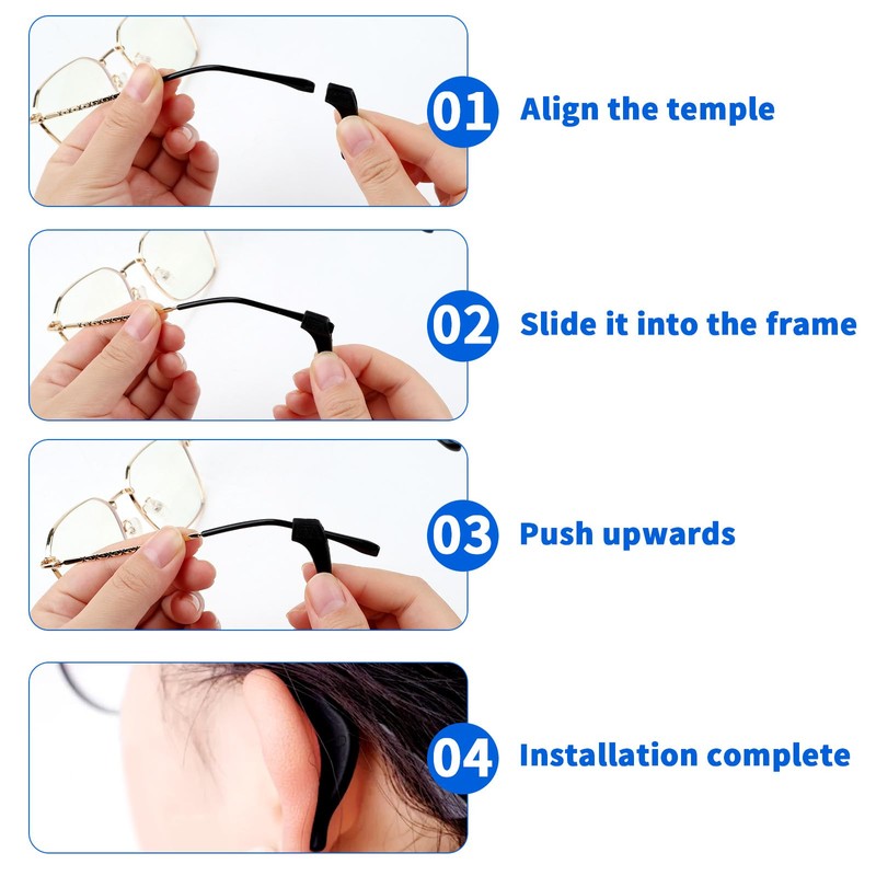 mawmuaw 6 Pairs of Glasses Holders Ear & 3 Pairs