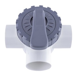 Abplag 3 Way PVC 1-1/2" 1.5" (1.5") Pool and Spa Diverter Valve Pool 3 Way Valve