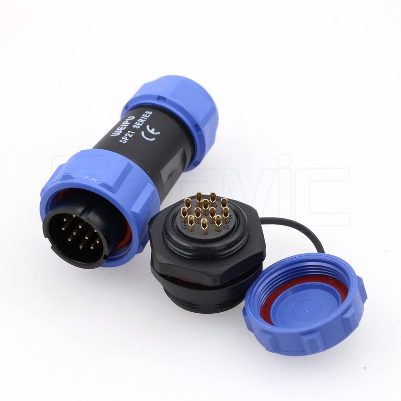 Eonvic Weipu SP21 12 Pin Panel Mount Aviation Plug Socket