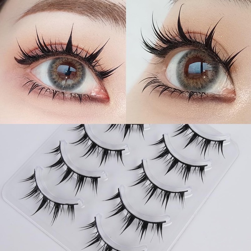 False Eyelashes, Natural Popular Upper Eyelashes, Short, Thick, Popular Black,