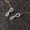 2 Pcs Glasses Chains, Spectacles Cord Beaded Eyeglass Chain Glasses