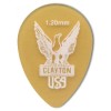 Clayton Ultem Gold Small Teardrop Guitar Picks - 1.20mm 3