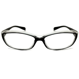 Japanese KG-303-bkcl Pollen Windproof Dustproof Sunglasses Standard, Black x Clear