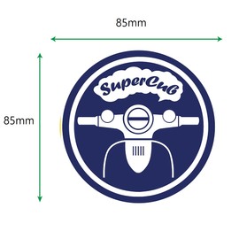 SuperCub Super Cub Sticker SuperCub Sticker SuperCub Sticker Supercub Sticker Supercub Stikcer Waterproof Round (SDR skyblue)