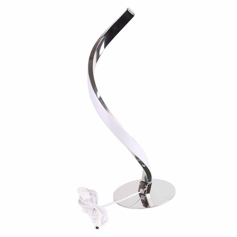 SShaped LED Spiral Table Lamp Reading Light Small Night Light