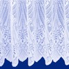 Maple Textiles White Net Curtain. 36"(90cm) Drop in Luxury Cotton