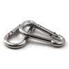 M5 3/16" 304 Stainless Steel Spring Snap Link Hook, Loaded