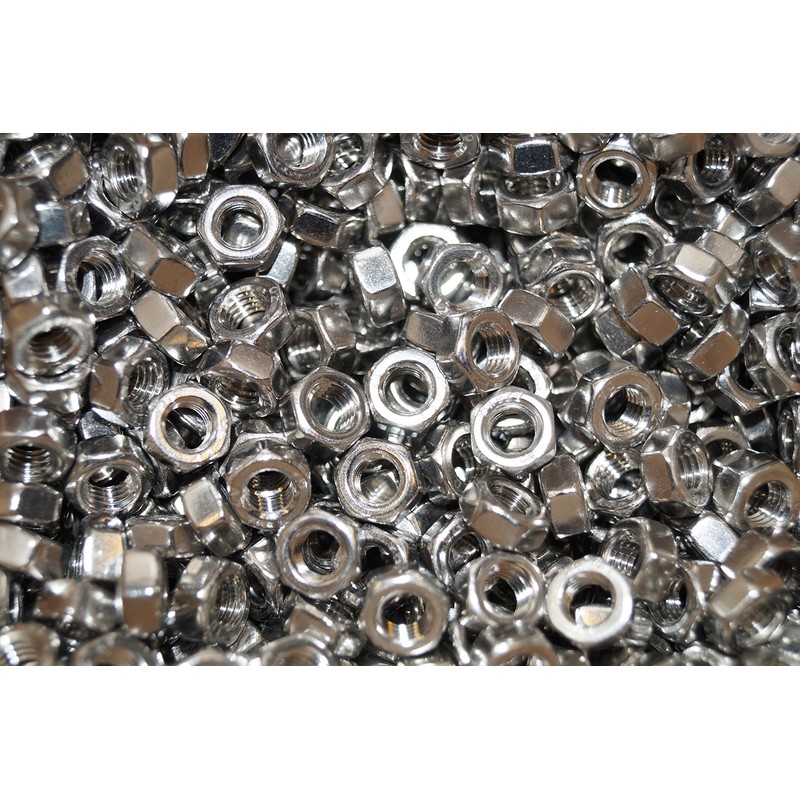Hex Nuts 3.5 Pack of 25 DIN 934 A2-50 Stainless