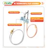Hicello Natural Gas Pilot Burner Assembley Replacement for Real Fyre