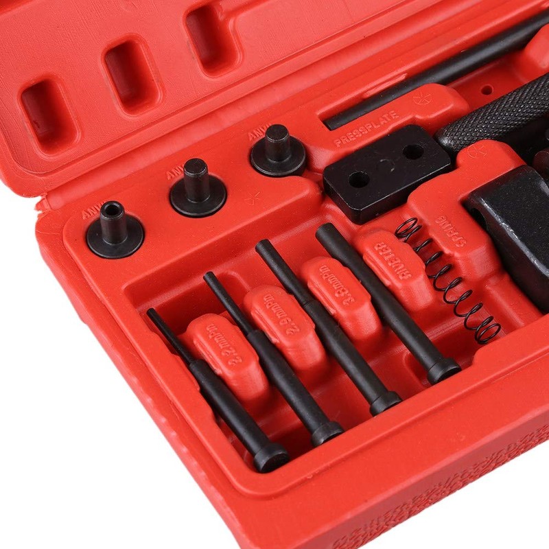 13-Piece Chain Breaker Rivet Tool Repair Kit, Motorcycle Chain Separator