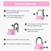 Puroma 2 Pack Combination Lock for Locker 4 Digit Outdoor