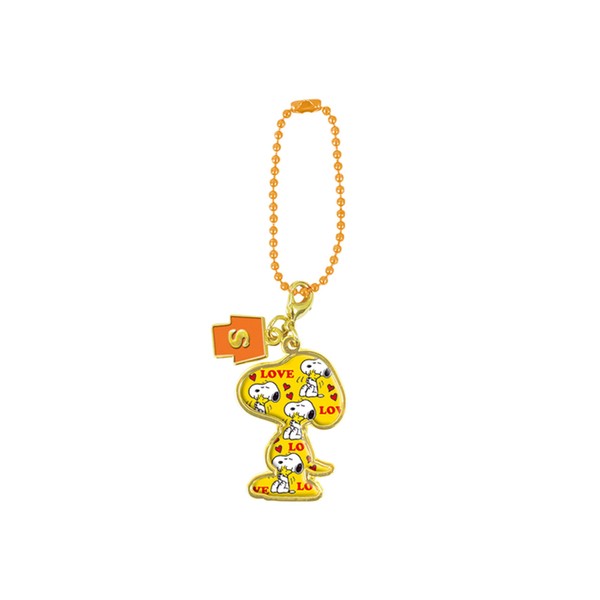 Snoopy [Keychain] Initial Metal Charm/M/Y/A/R/K/S/H/E Peanuts [S]
