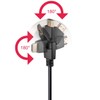 Goobay 31913 High Speed HDMI Cable with Ethernet, Gold-plated, Black,