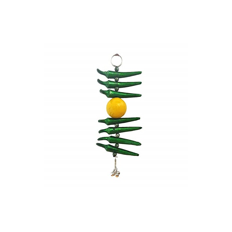 Nimbu Metal Mirchi Door Hanging Evil Eye Buri Nazar Battu