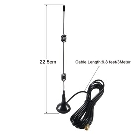AEDIKO 2pcs 2.4GHz 7dBi WiFi Booster Antenna WiFi Antenna SMA Male Connector for WiFi Security Camera/WiFi Router/Wireless Network Card/USB Adapter