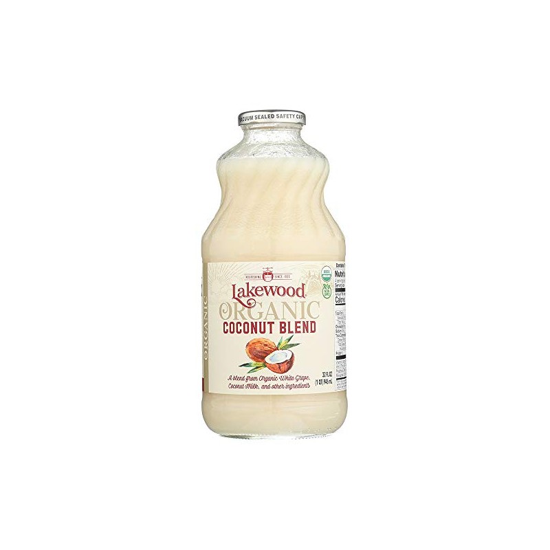 Lakewood Organic Coconut Juice, 32-Ounce Bottles (Pack of 6)