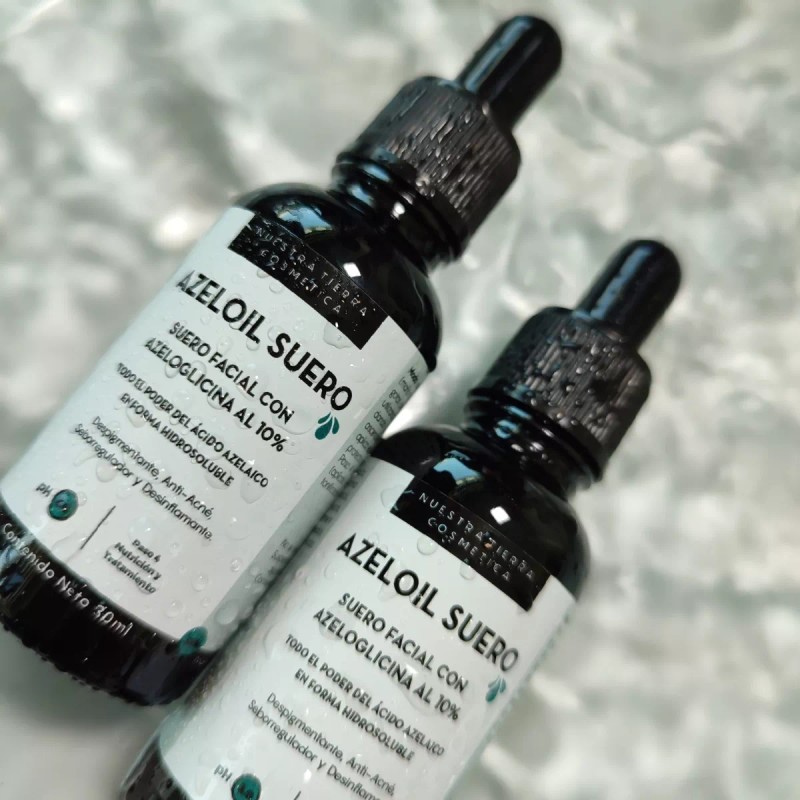 Nuestra Tierra Cosmética Azelaico 10% Suero Acuoso Aclarante Anti-acné Matificante