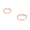 Happiness Boutique Women Open Circle Stud Earrings in Rose Gold