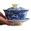 Woonsoon Jingdezhen Chinese Gaiwan Handmade 6oz/170ml China Blue and White