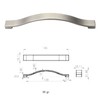 Decoranddecor Bow Style Polished Chrome Kitchen Bathroom Cabinet Door Drawer