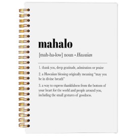 Ecezatik Hawaii Aloha Definition Spiral Notebook,Inspirational Journal,Inspirational Journal for Women Men Writing,Hawaii Spiral Notebook 5.5X8.3 Inch