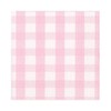 Caspari Gingham Paper Luncheon Napkins in Pink, Two Packs of