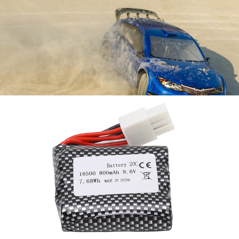 9.6V RC Car Battery 800mAh High Rate Portable Lithium Battery