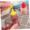 iplusmile 8Pcs Mini Bear Sauce Bottle Cute Condiment Containers for