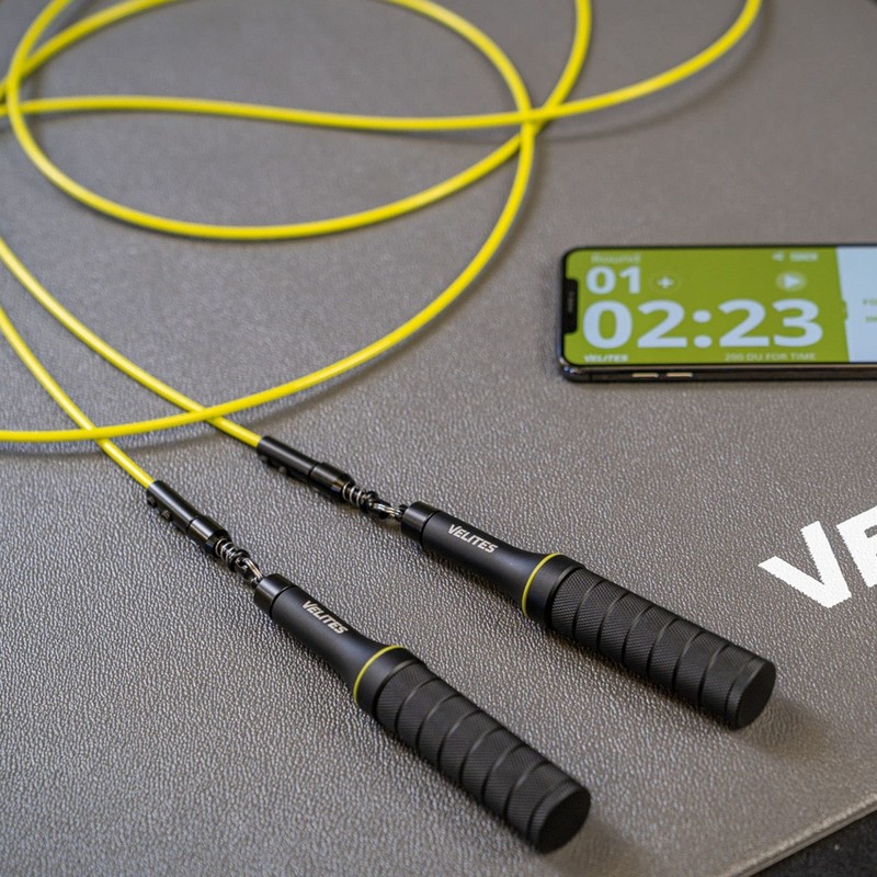 Velites Weighted Jump Rope for Crosstraining, Boxing and Fitness Earth