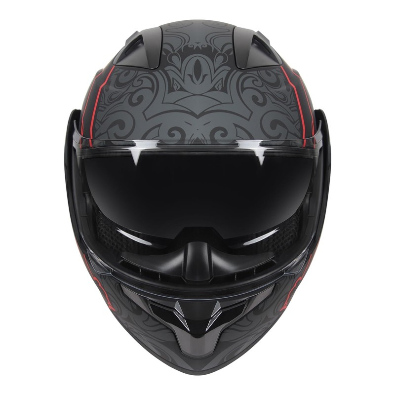 SPARK Adult Modular Motorcycle Helmet Dot Certified Flip-Up Dual Visor