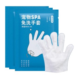 Pet Bath Wipes,Pet Glove Wipes | Deodorizing Grooming Wash 3 Piece Daily Care for Cat Puppy Kitten Dog Eye Ear Butt Travel