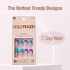 GoldFinger 24 Pcs Press On Nails, Long Square Fake Nails,