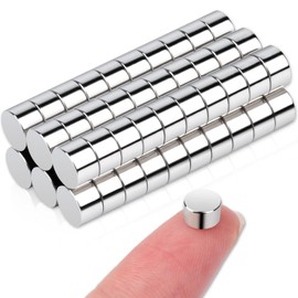 60Pack Small Strong Round Magnets,5x3mm Neodymium Magnets Strong,Disc Magnets Rare Earth Magnet Round Mini Magnet for Scientific Models Industrial Whiteboard, Kitchen Cabinet