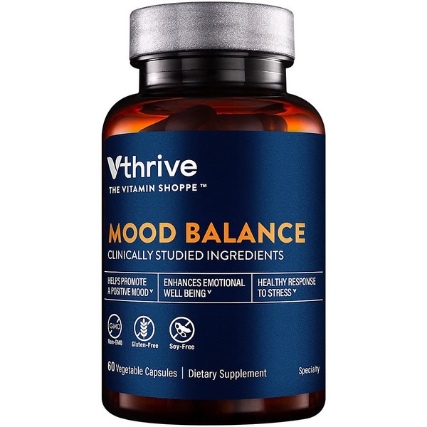 Vthrive Mood Balance - Supports a Positive Mood & Enhances Emotional Wellbeing (60 Vegetable Capsules)