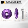 sourcing map 2pcs Bicycle Headset Stem Top Cap 1-1/4" (31.8mm)